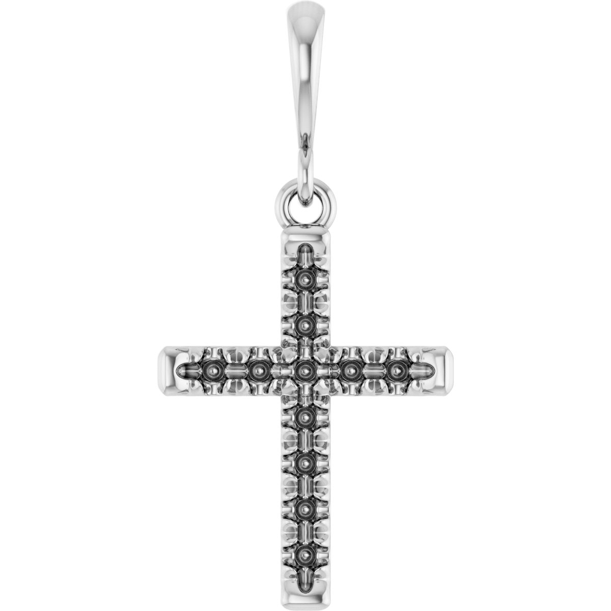 French-Set Cross Necklace or Pendant