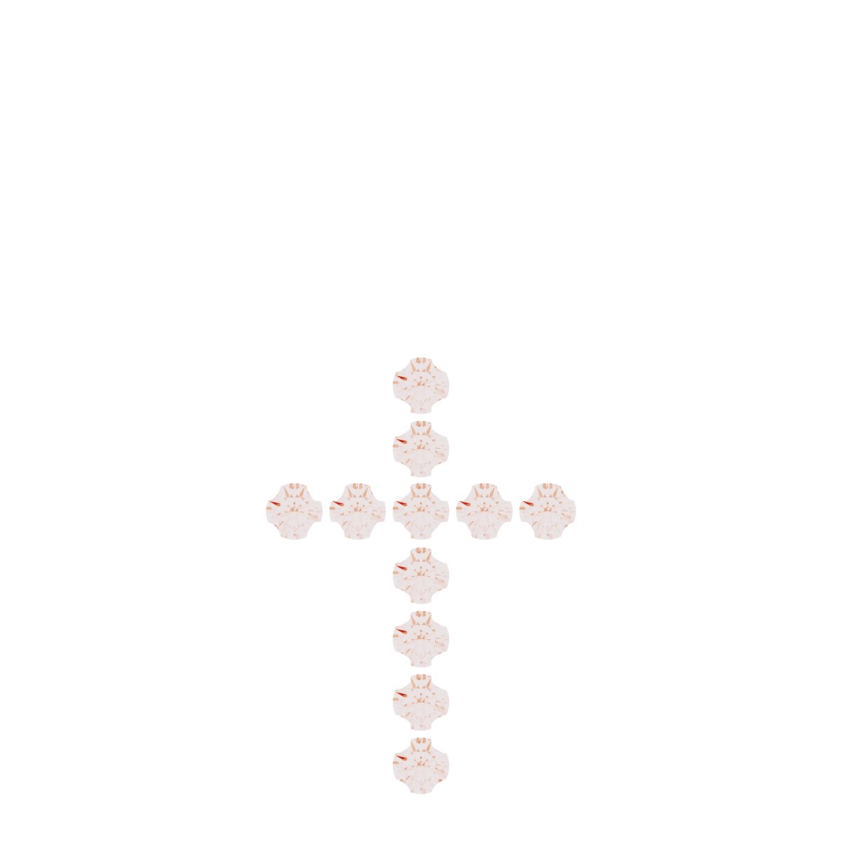 French-Set Cross Necklace or Pendant