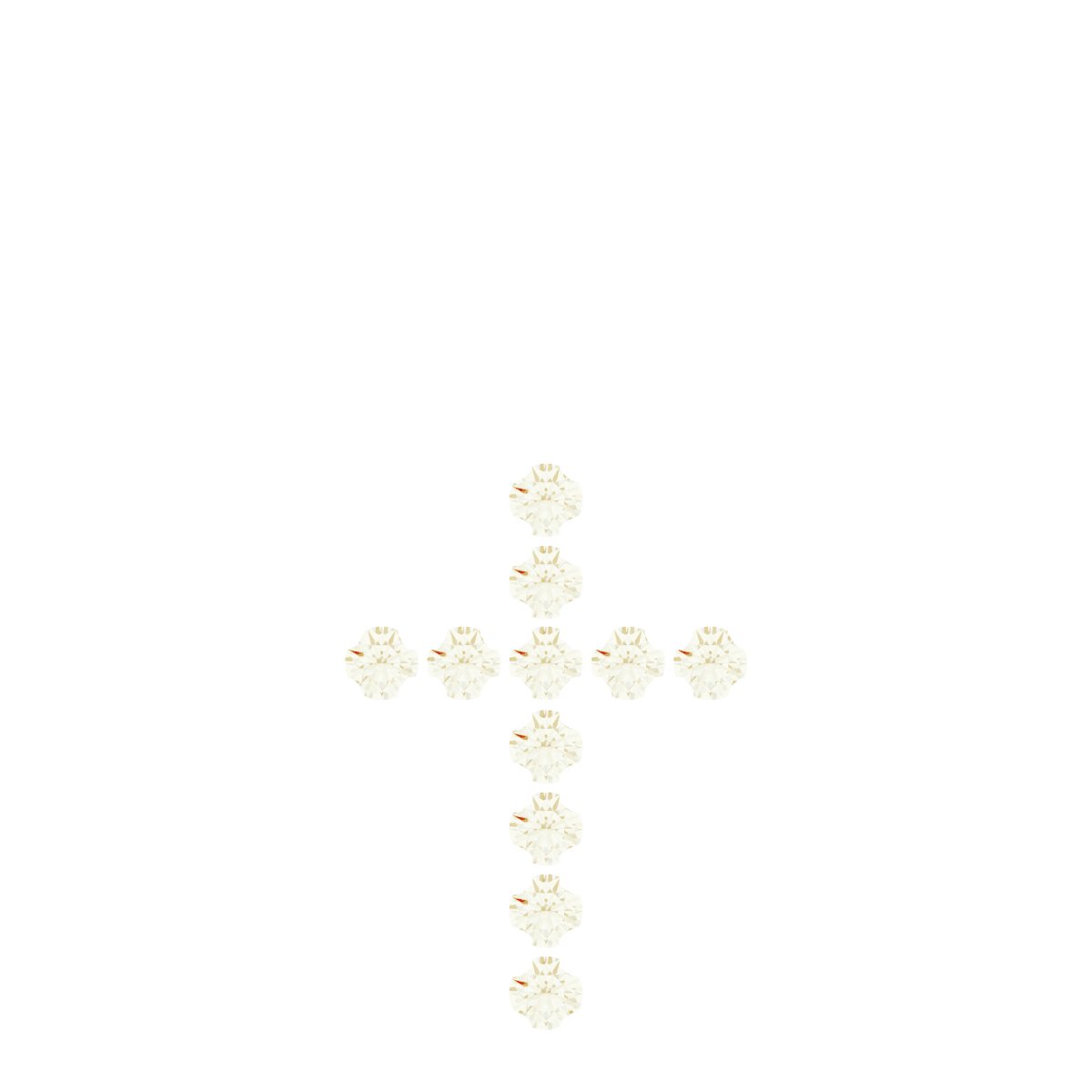 French-Set Cross Necklace or Pendant