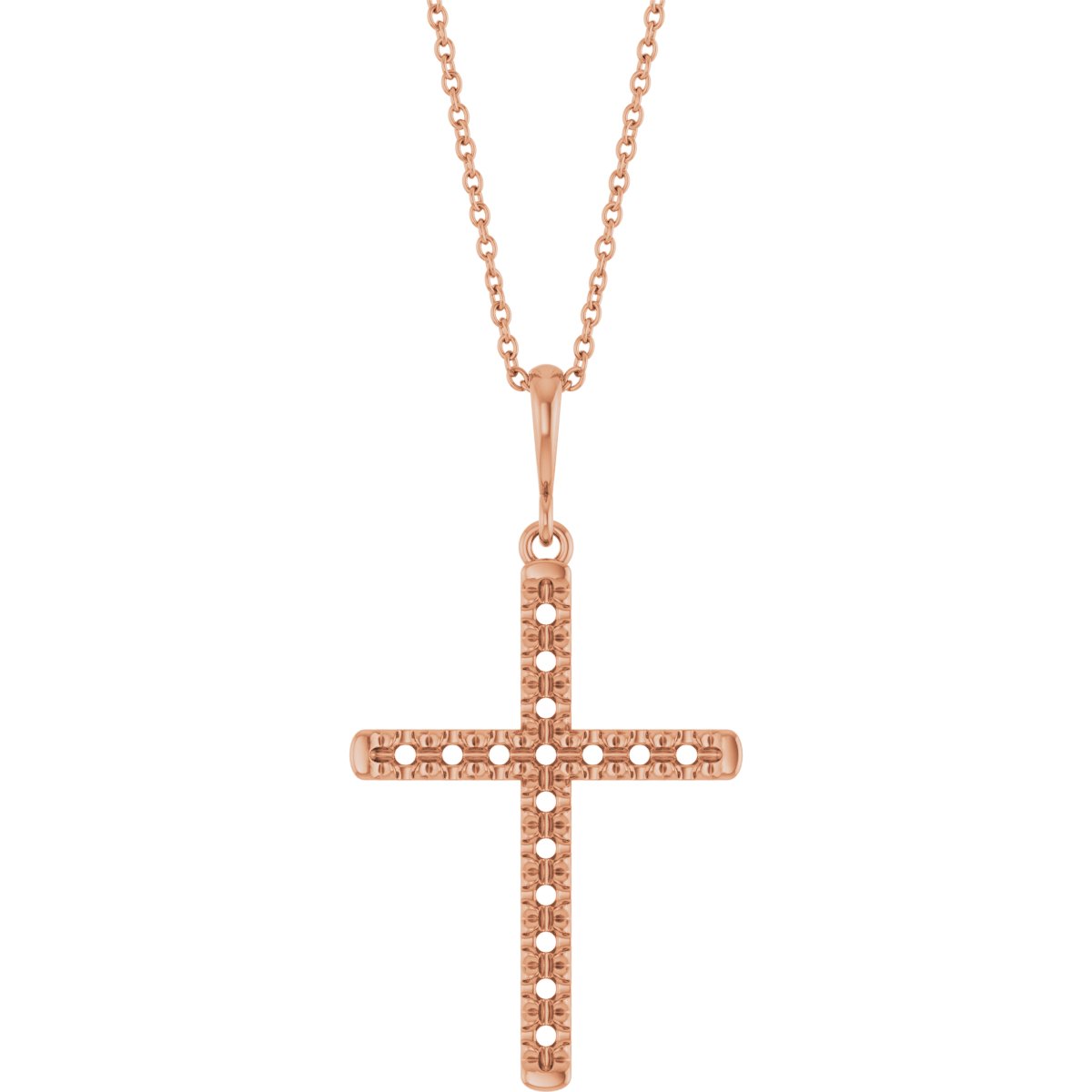 French-Set Cross Necklace or Pendant