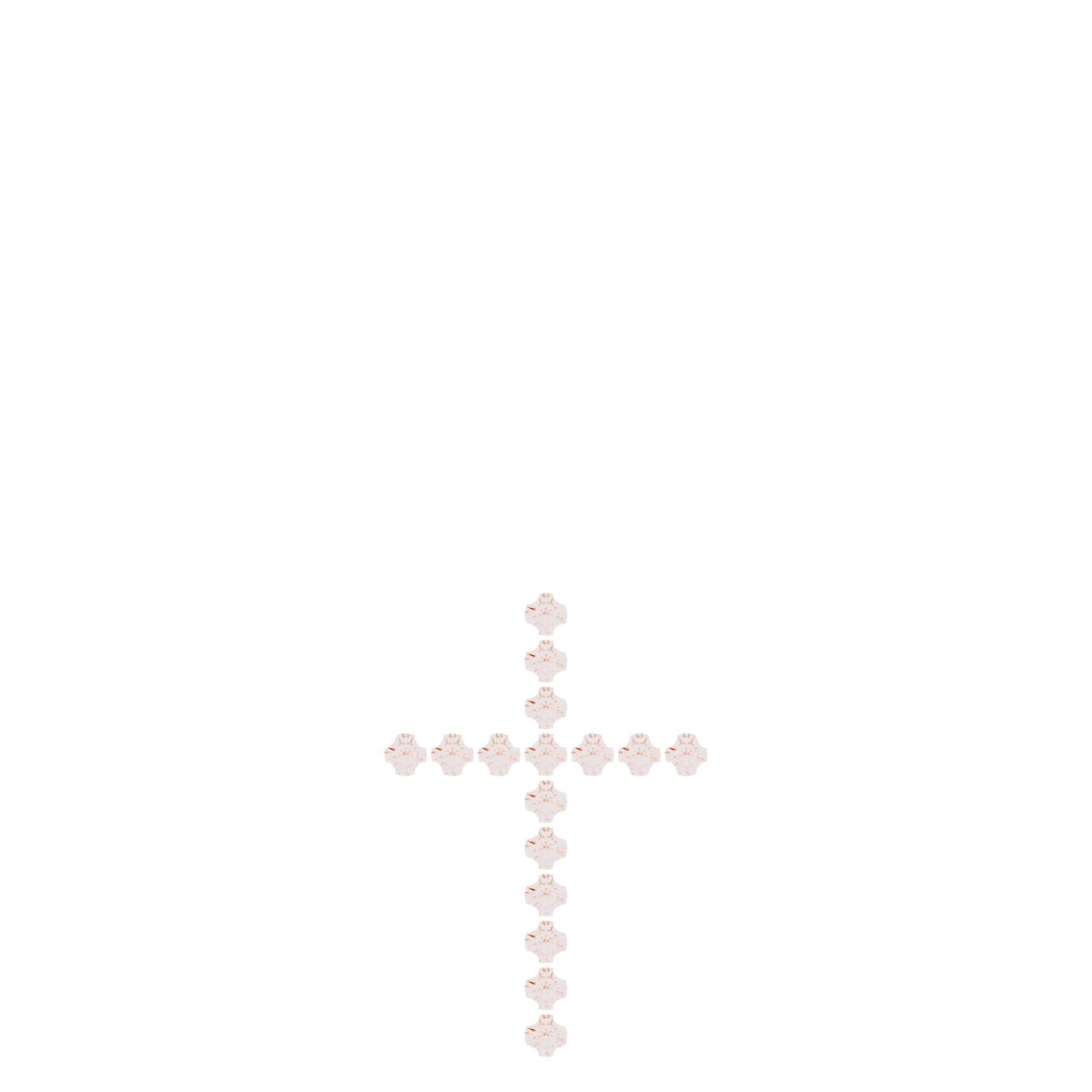 French-Set Cross Necklace or Pendant