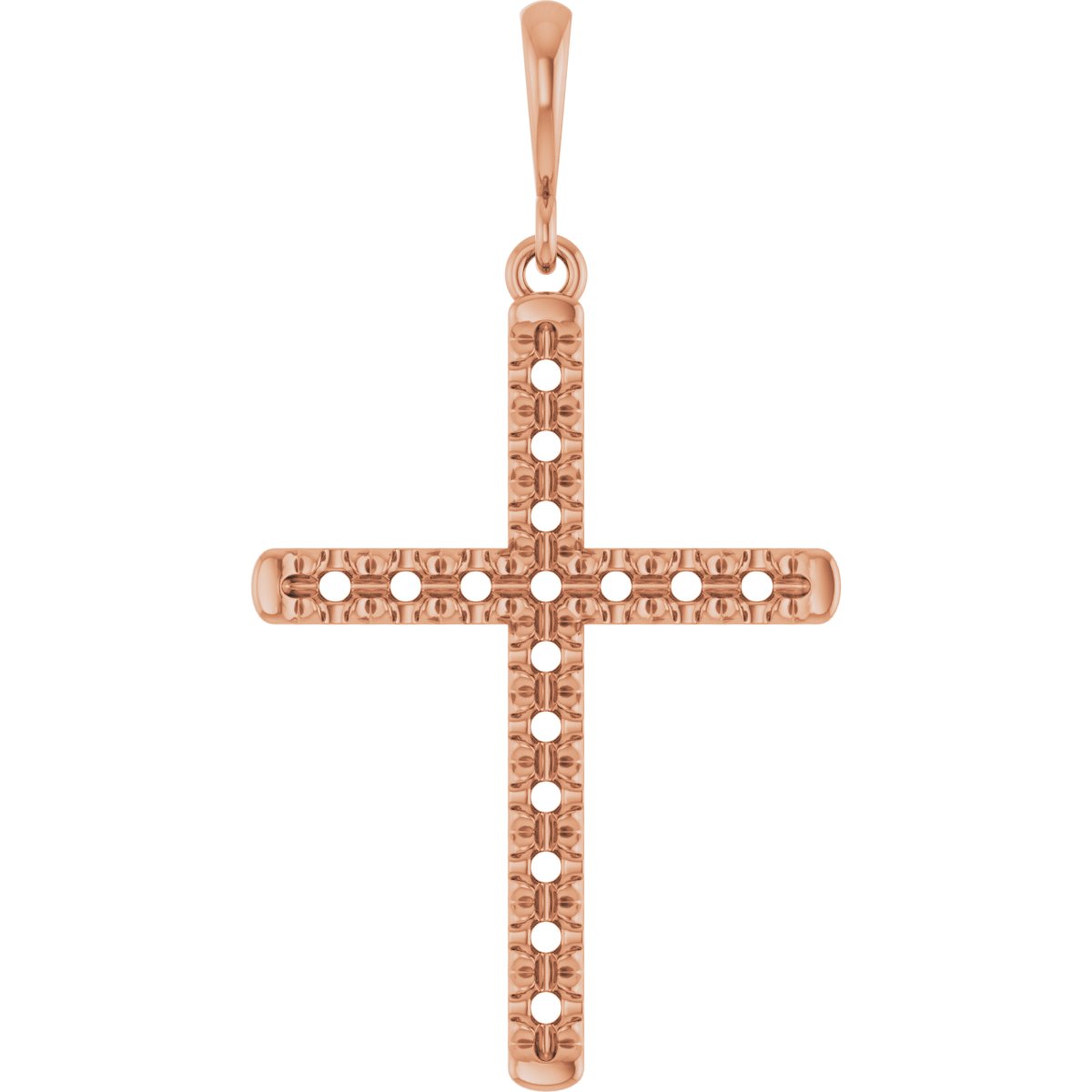 French-Set Cross Necklace or Pendant