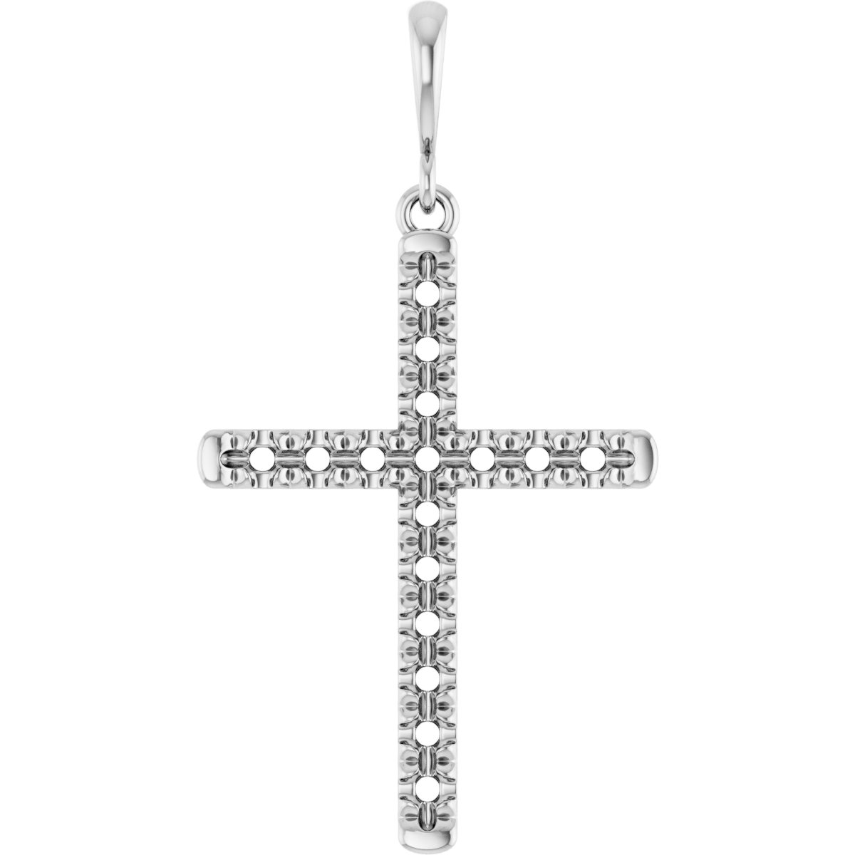 French-Set Cross Necklace or Pendant