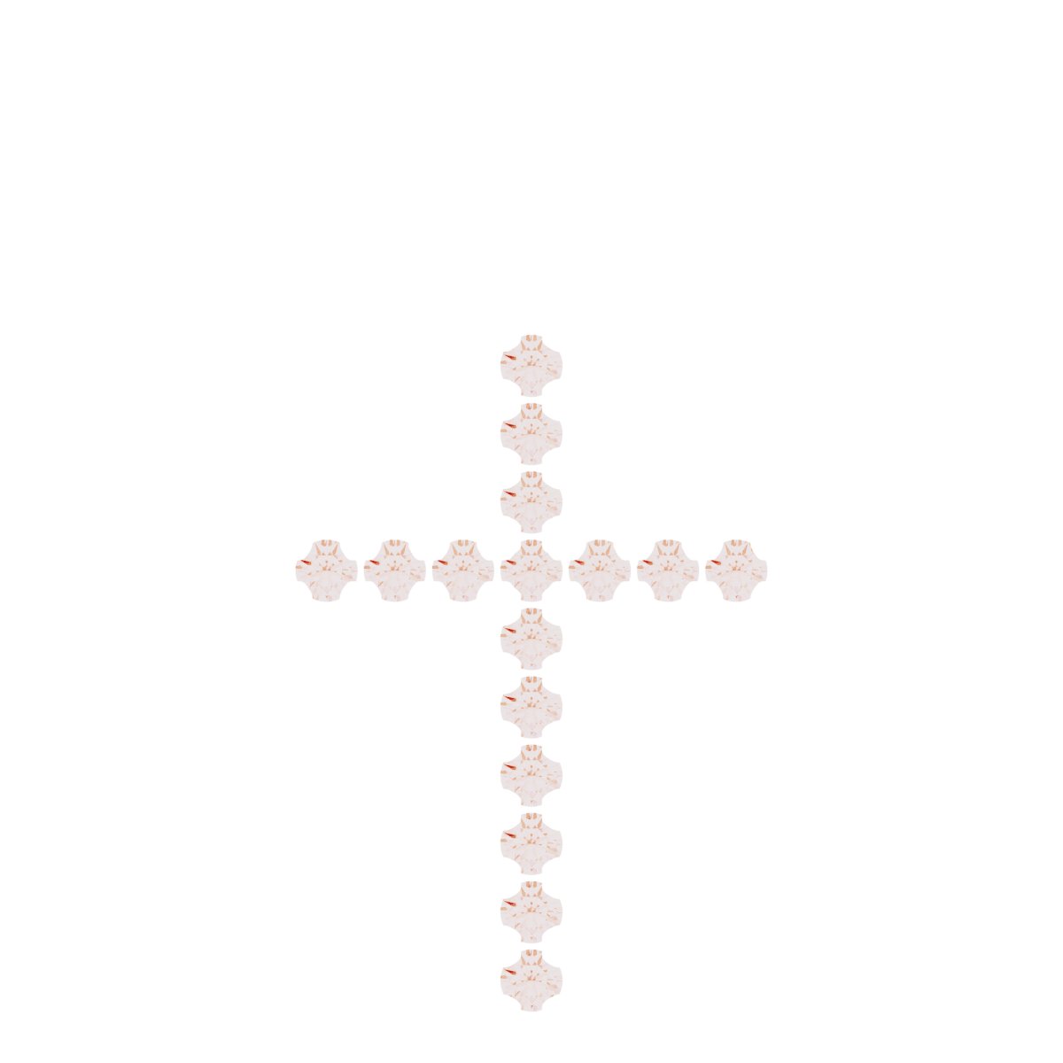 French-Set Cross Necklace or Pendant