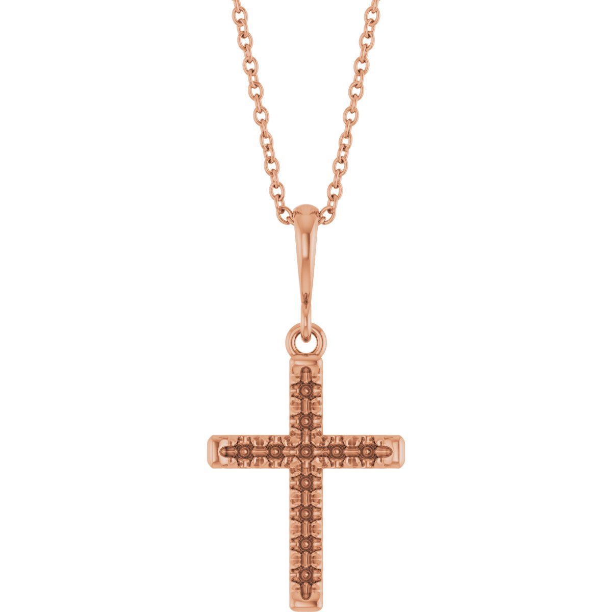 French-Set Cross Necklace or Pendant