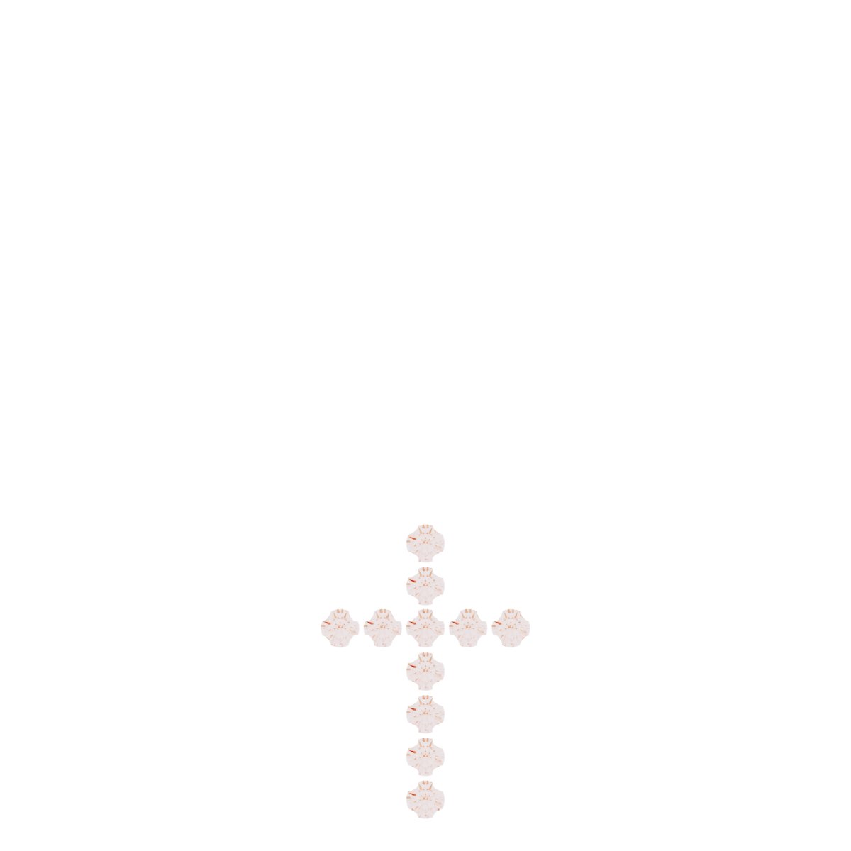 French-Set Cross Necklace or Pendant