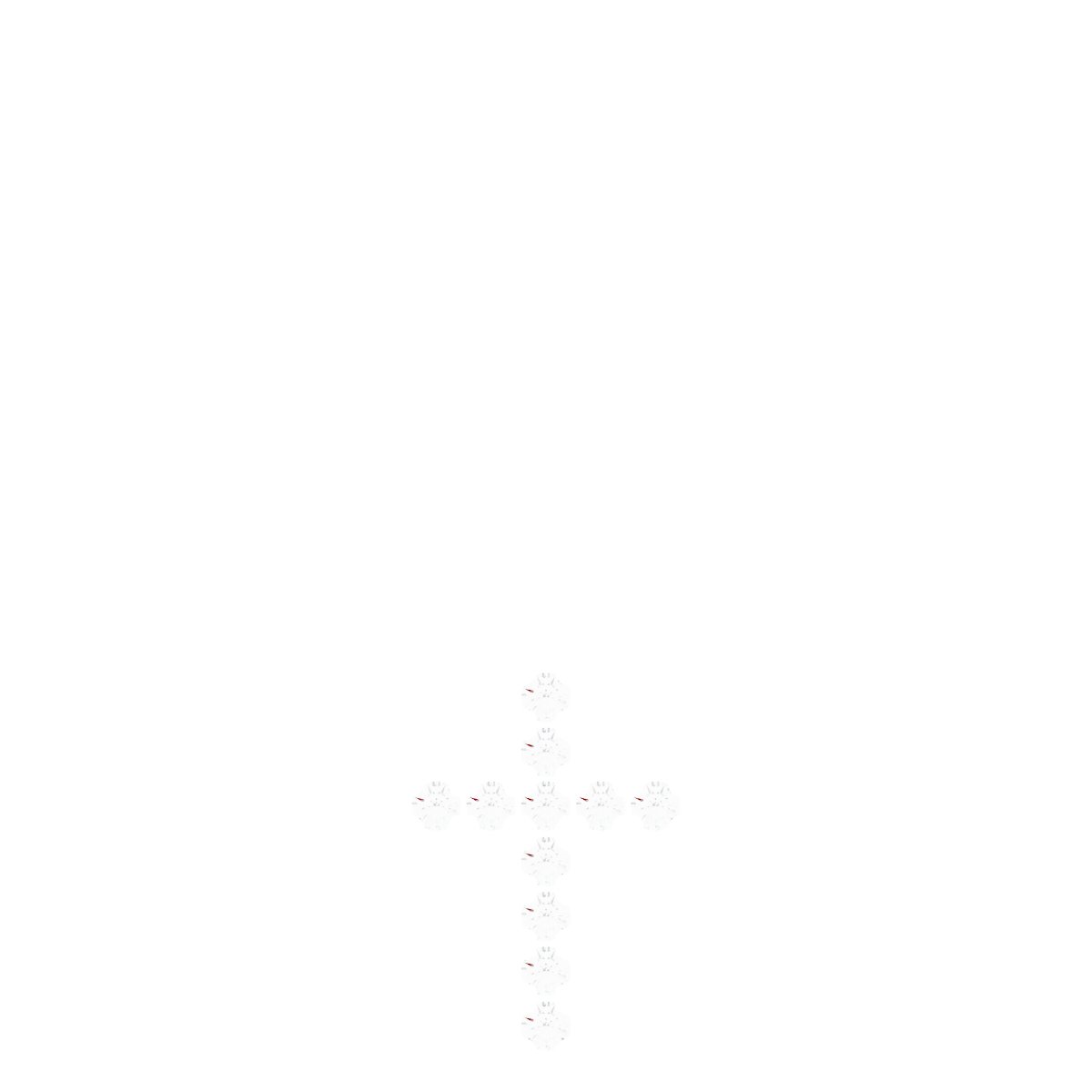 French-Set Cross Necklace or Pendant