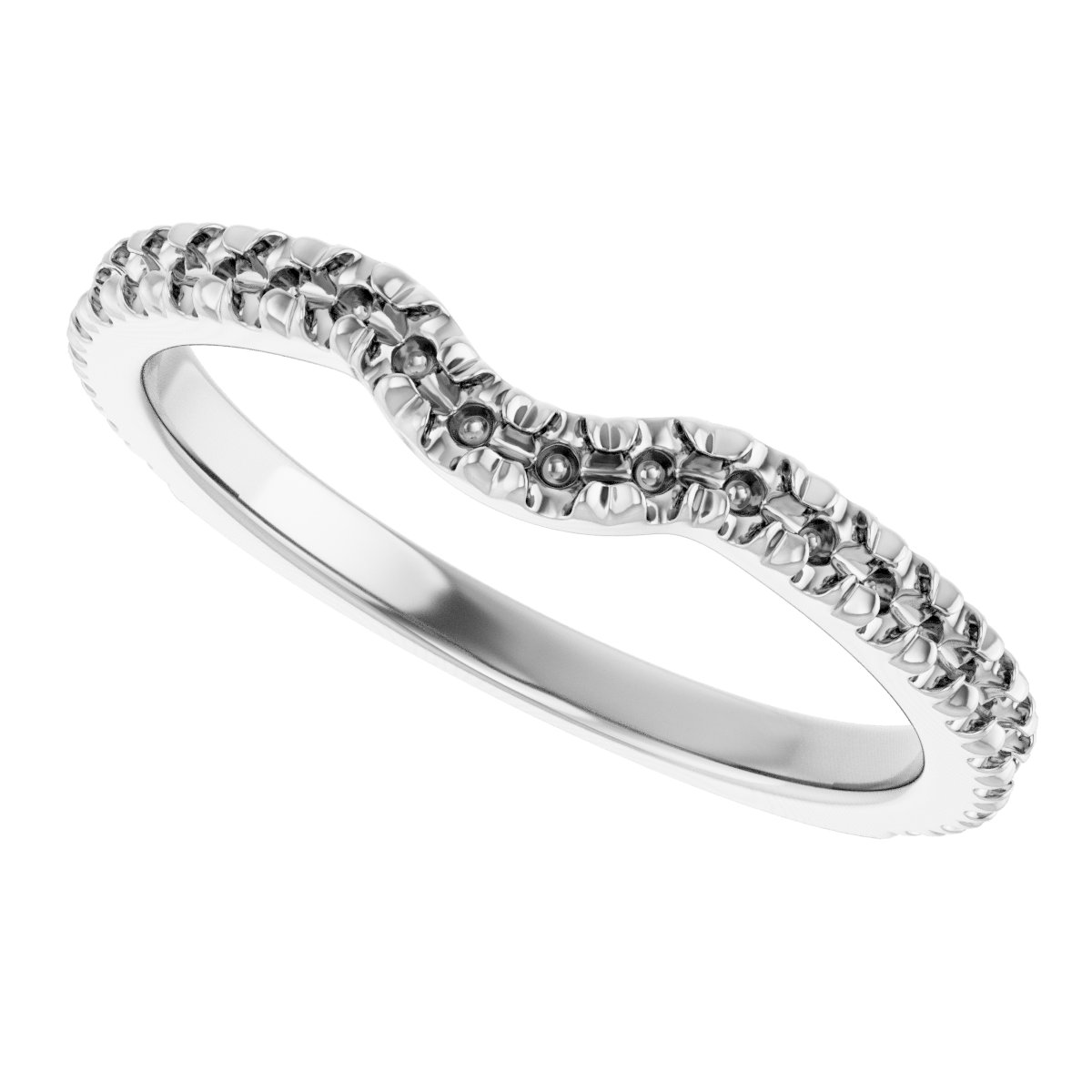 Band Mounting for 14x7 mm Marquise Ring view 5