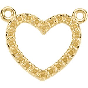 Accented Heart Necklace Center