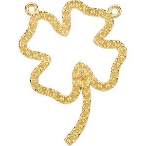 Accented Clover Necklace Center