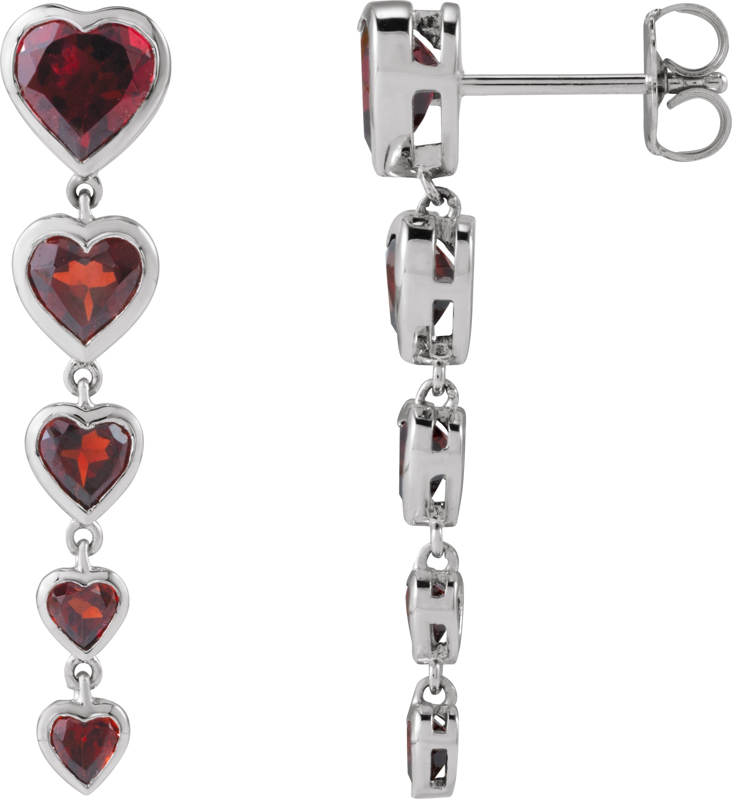 Accented Heart Earrings