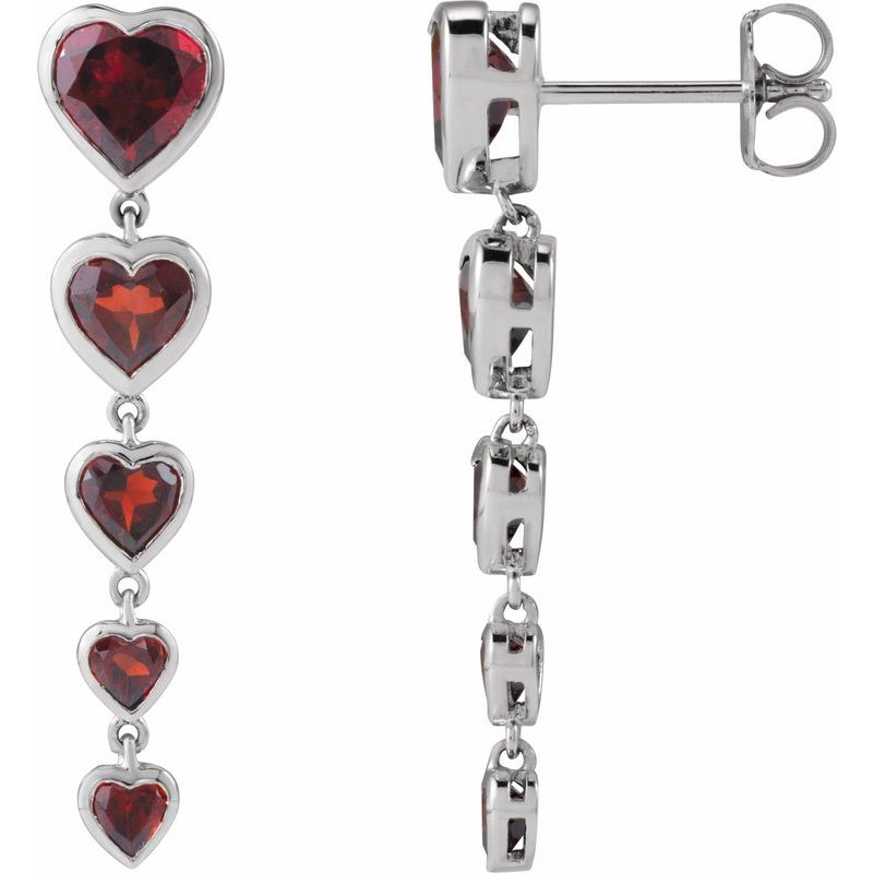 Accented Heart Earrings