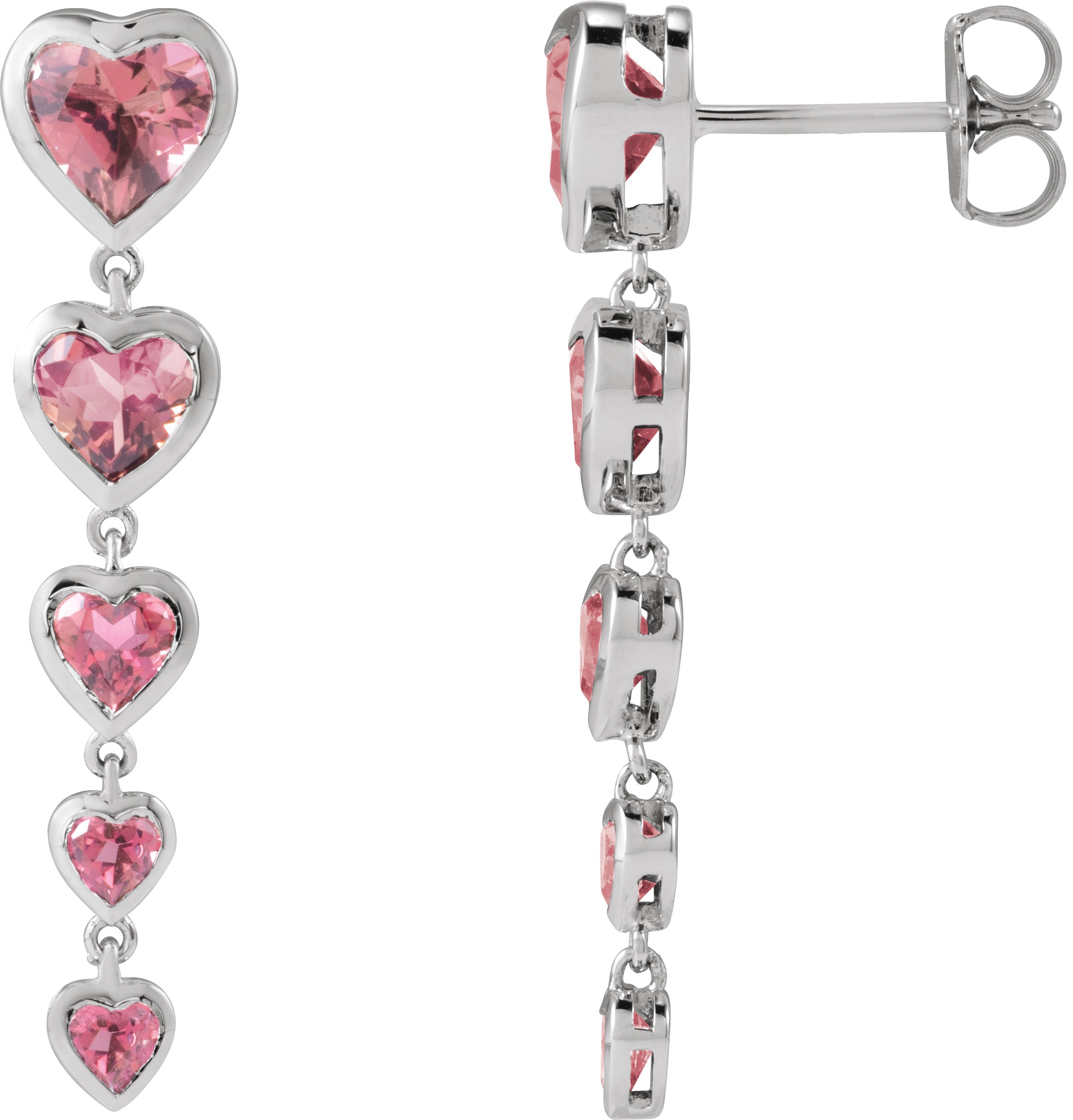 Accented Heart Earrings