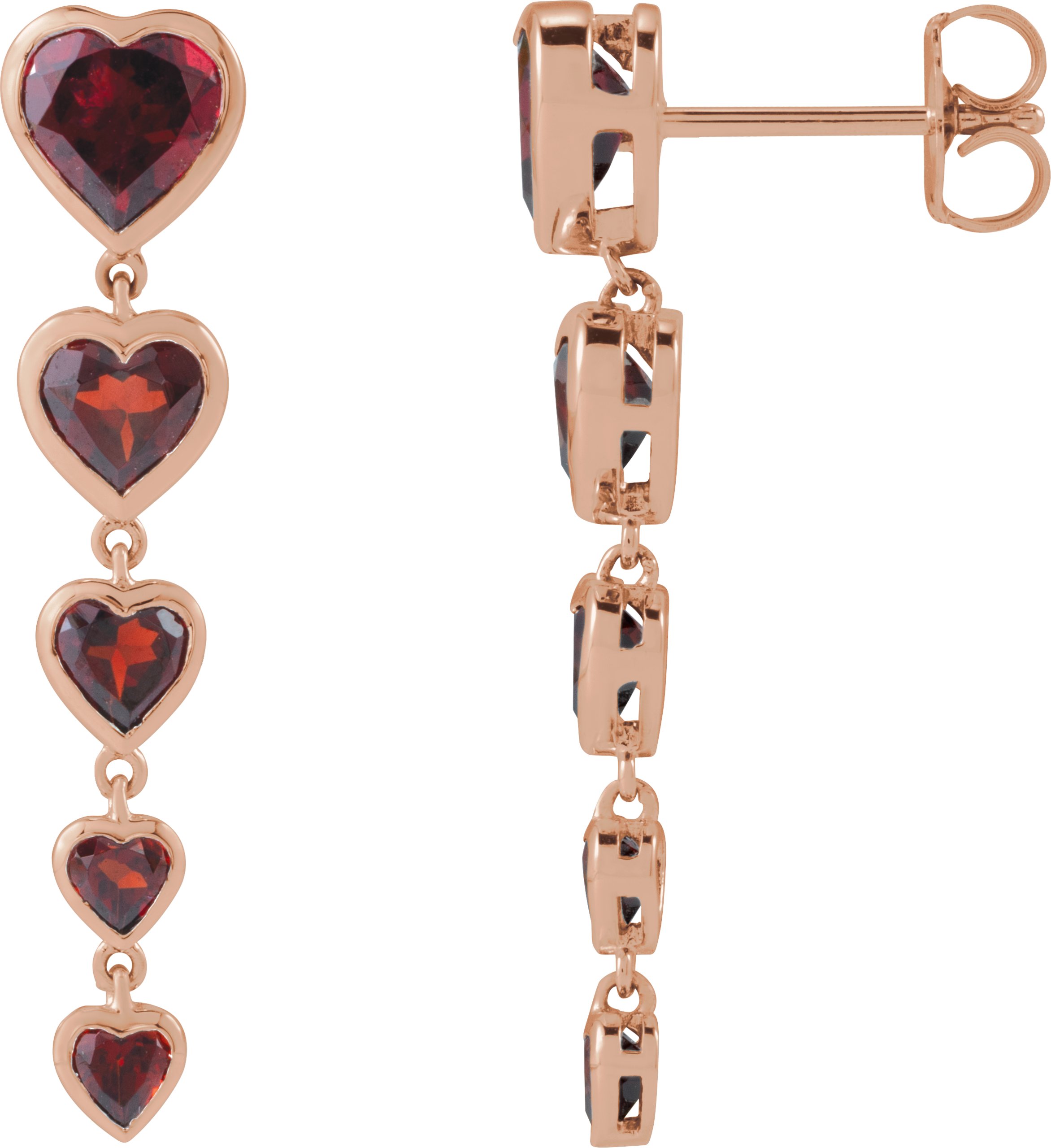 Accented Heart Earrings