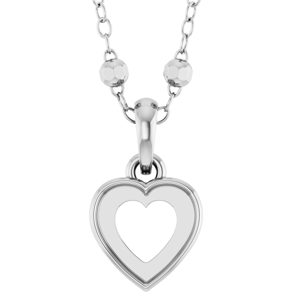 Cabochon Heart Necklace or Pendant