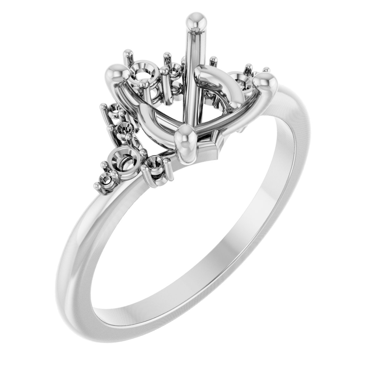 Accented Engagement Ring or Band