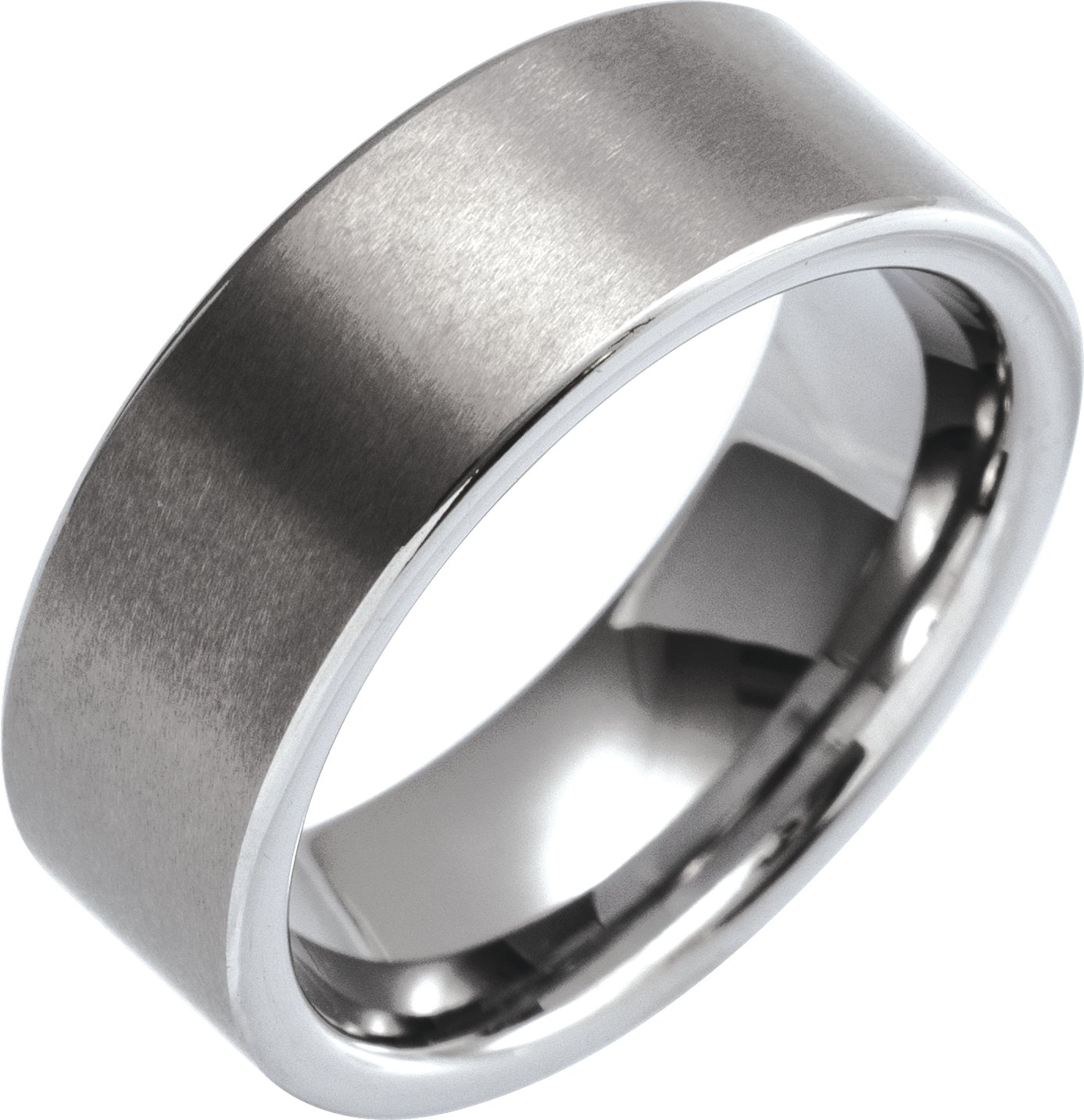Comfort-Fit Flat Band with Satin Finish