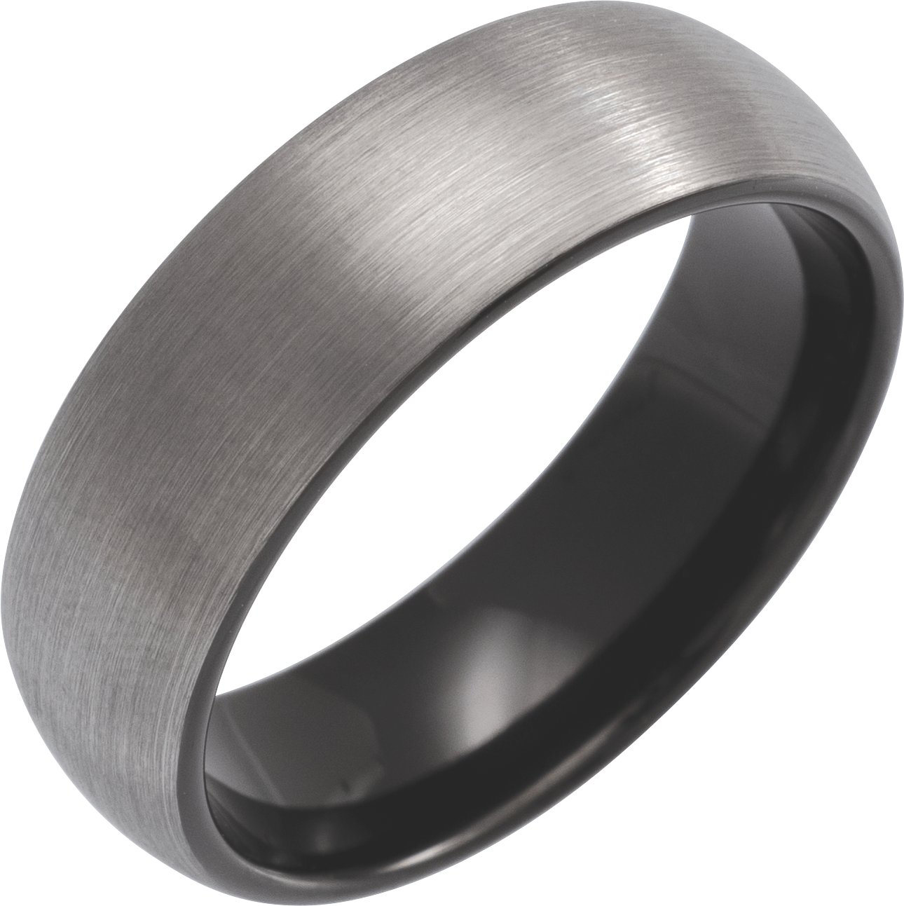 Comfort-Fit Half Round Band with Satin Finish