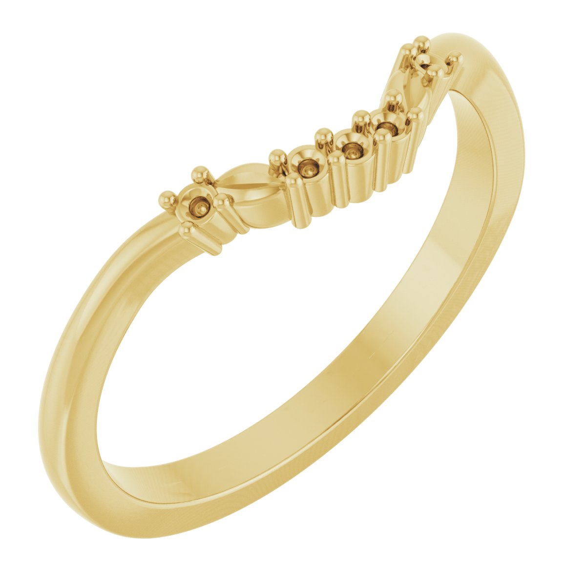 Accented Floral Engagement Ring or Band
