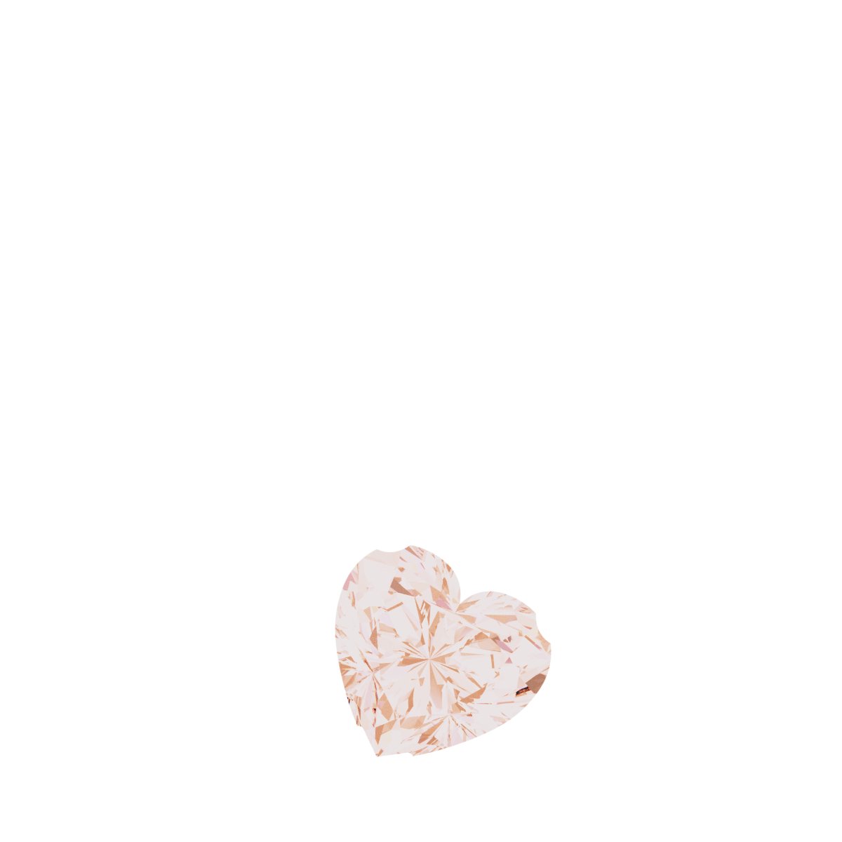 Solitaire Heart Necklace or Pendant