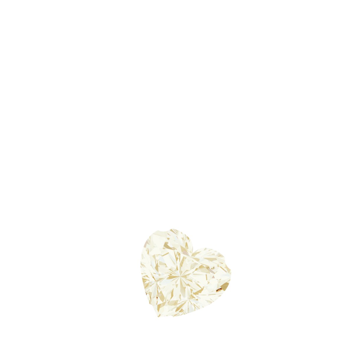 Solitaire Heart Necklace or Pendant