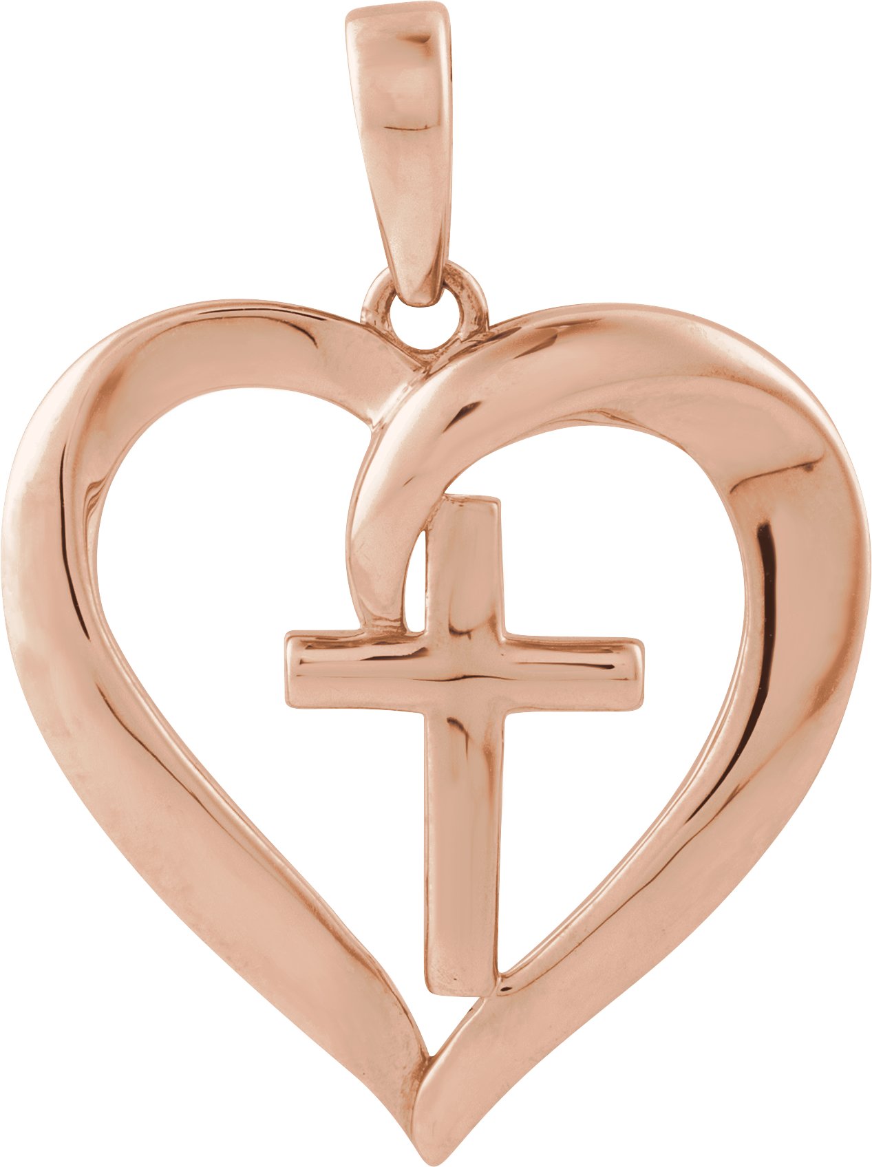 Cross & Heart Pendant