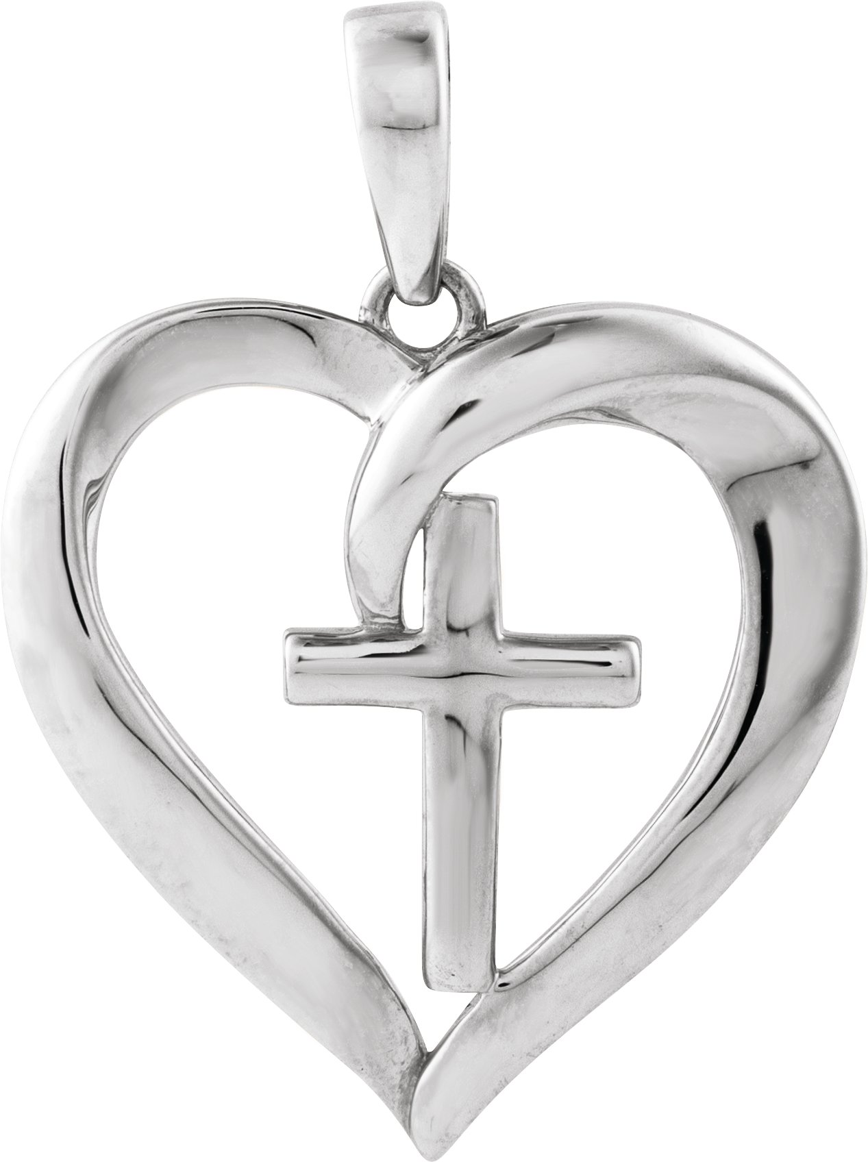 Cross & Heart Pendant