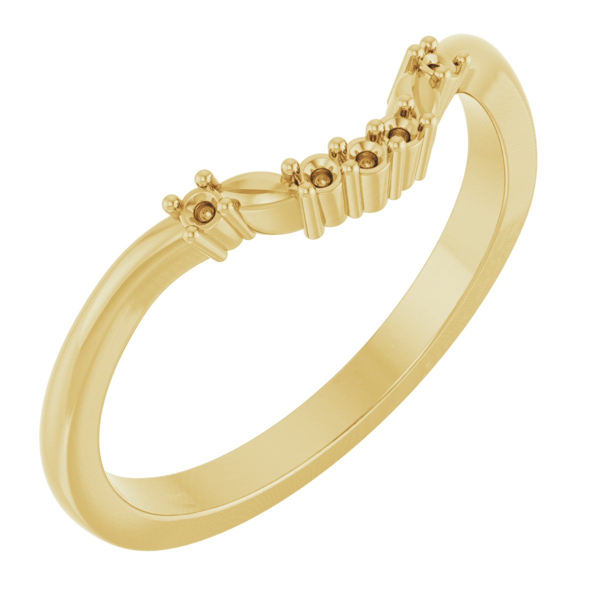Accented Floral Engagement Ring or Band