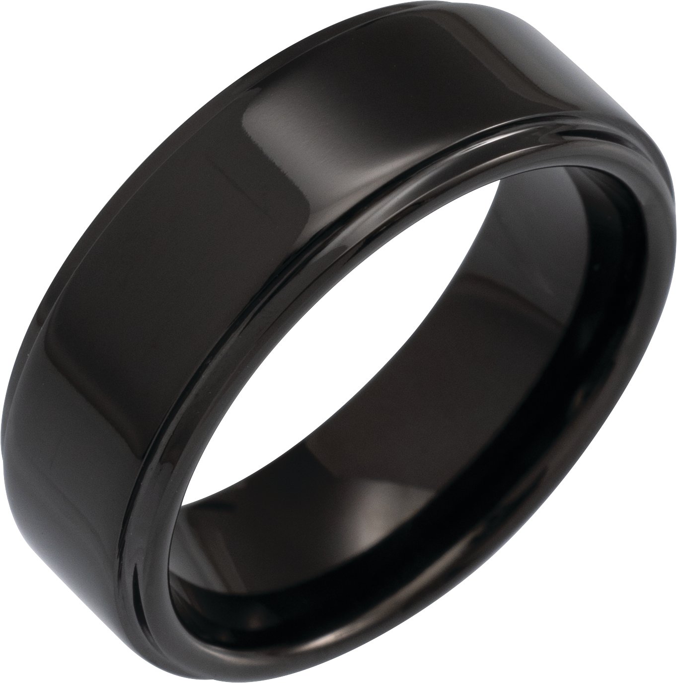 Stepped-Edge Comfort-Fit Flat Band