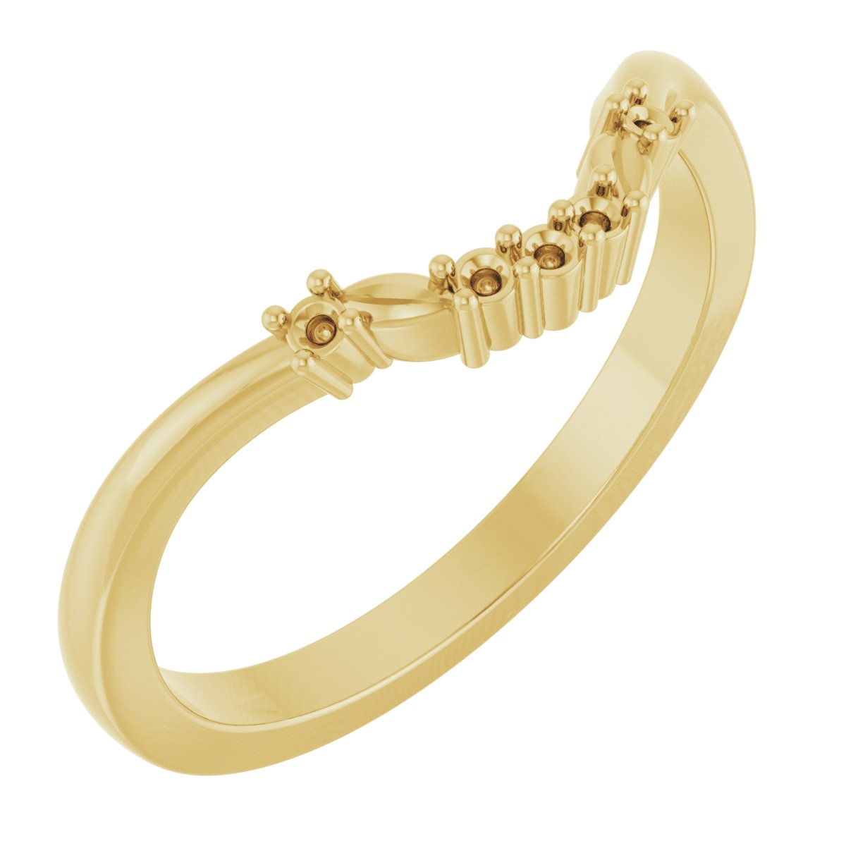 Accented Floral Engagement Ring or Band