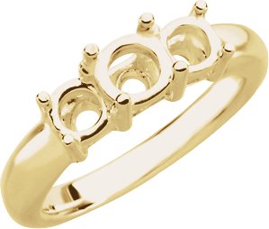 Graduated Three-Stone Anniversary Band