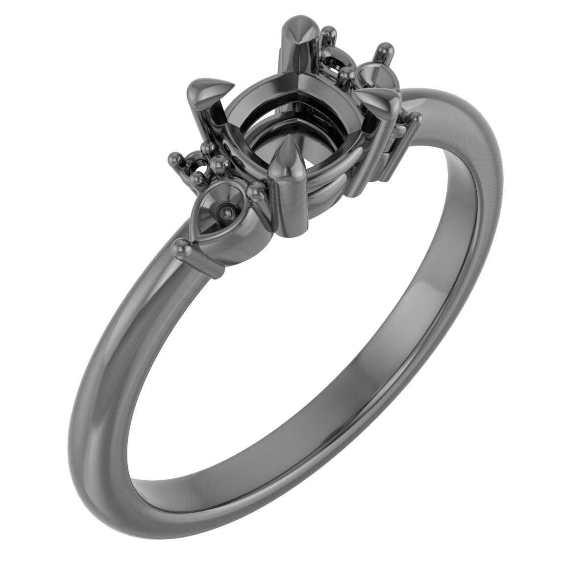 9x7 mm Emerald Engagement Ring Mounting