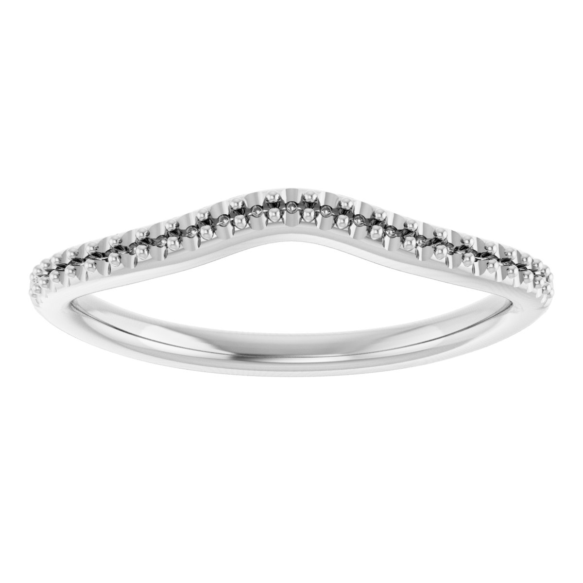 Band Mounting for 5.5x5.5 mm Heart Ring view 3