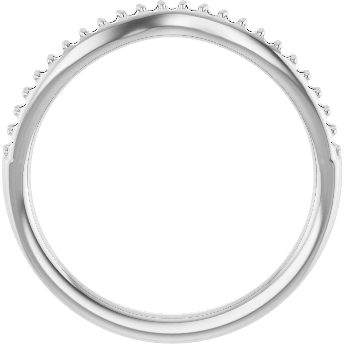 Band Mounting for 5.5x5.5 mm Heart Ring view 2