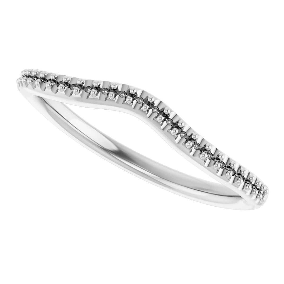 Band Mounting for 5.5x5.5 mm Heart Ring view 5