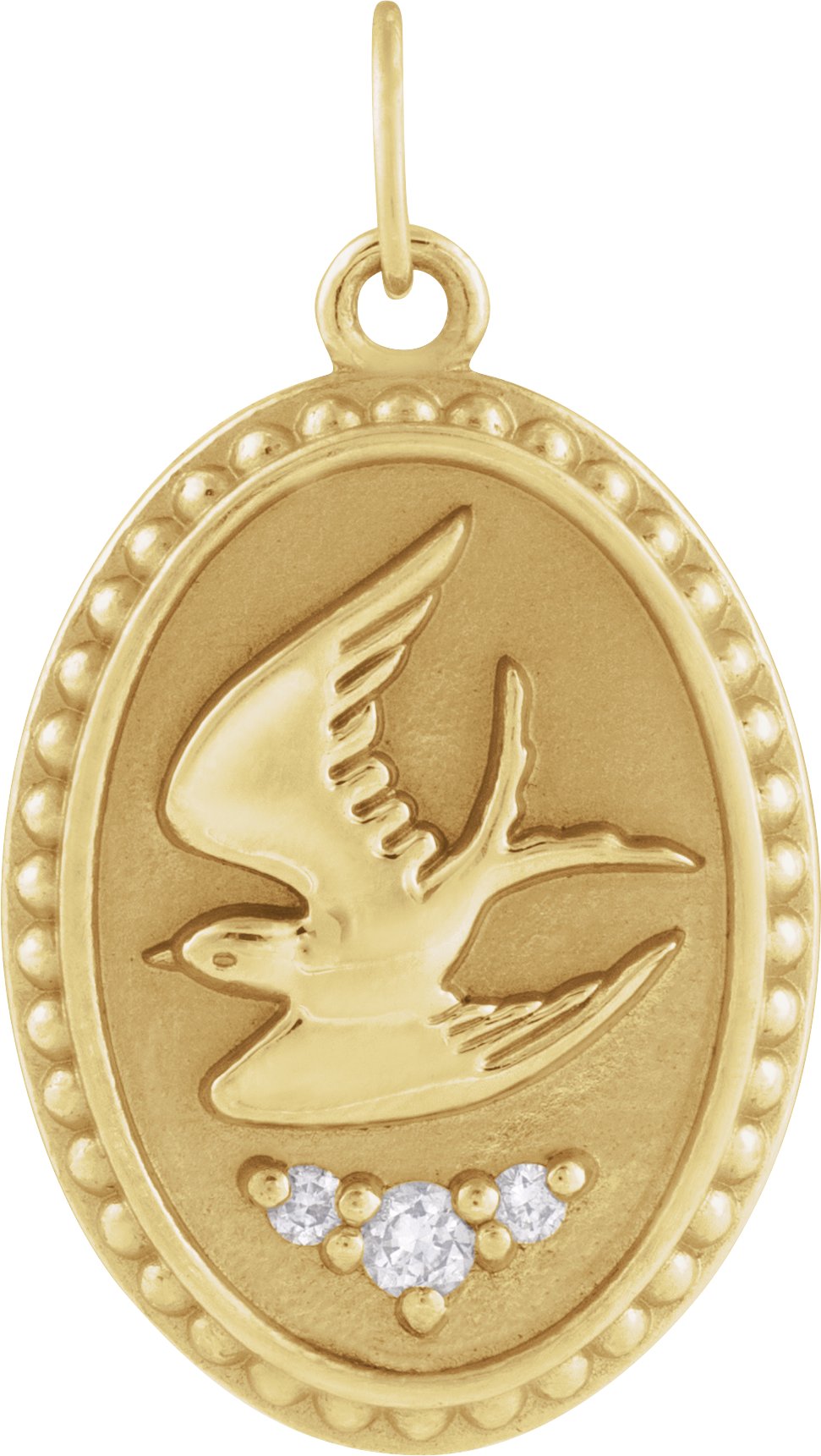 Accented Holy Spirit Dove Pendant