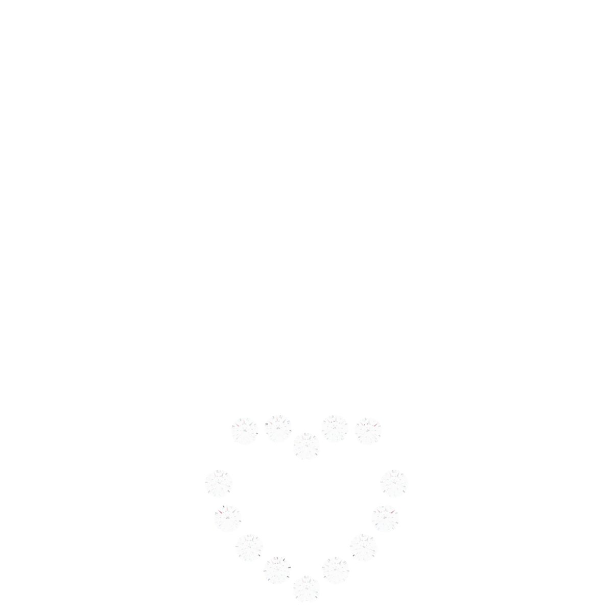 14K White 1/10 CTW Natural Diamond Heart & Infinity-Inspired 18
