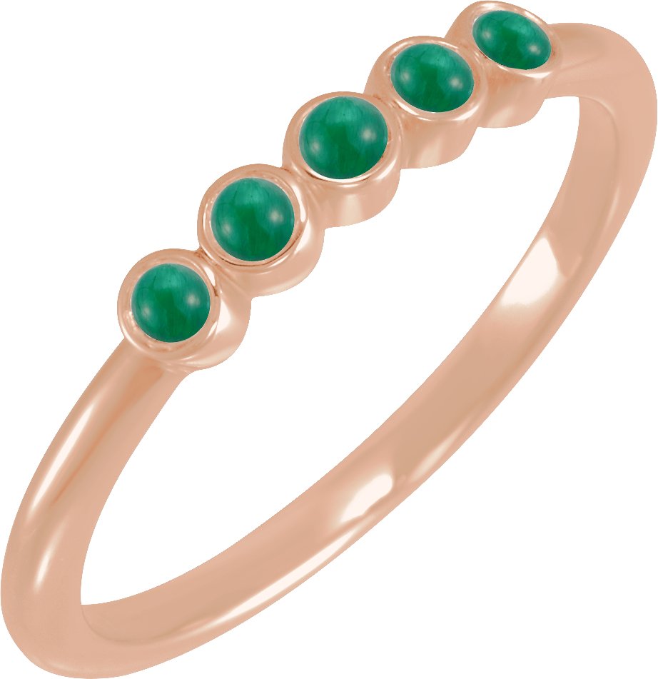 Rose-Cut Stackable Ring