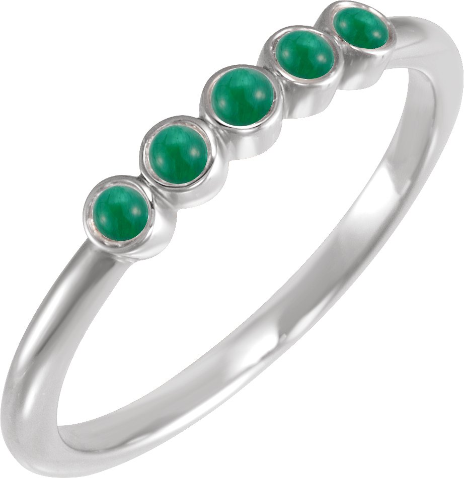 Rose-Cut Stackable Ring