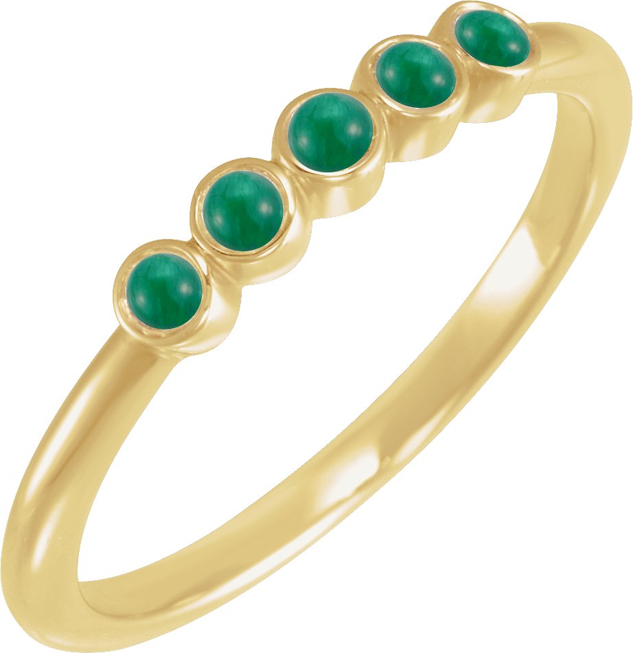 Rose-Cut Stackable Ring