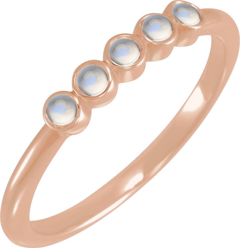 Rose-Cut Stackable Ring