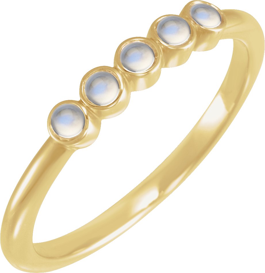 Rose-Cut Stackable Ring