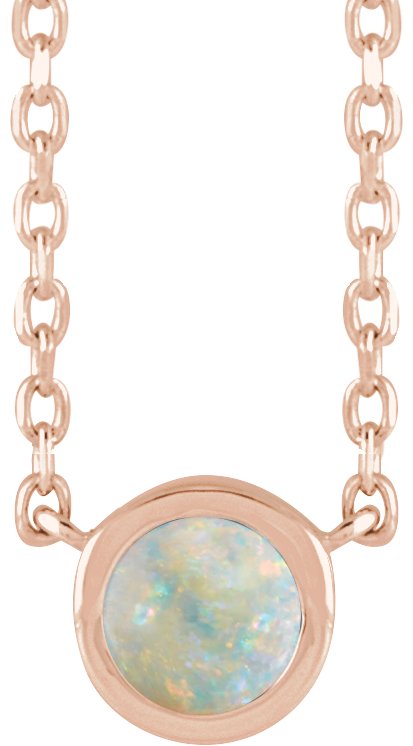 Rose-Cut Bezel-Set Necklace or Center