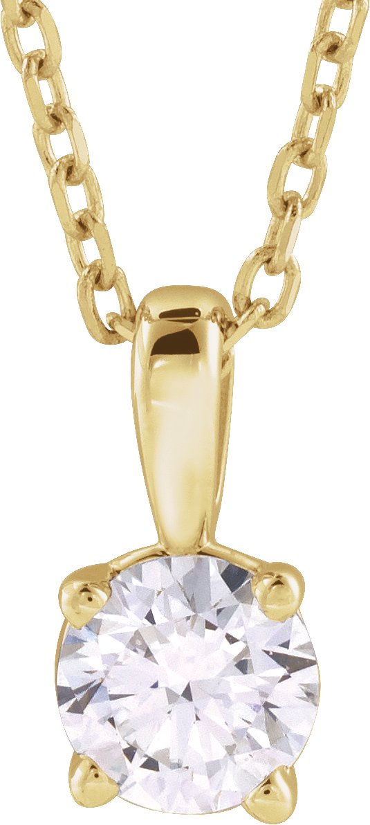 14K Yellow 1 CT Lab-Grown Diamond 18