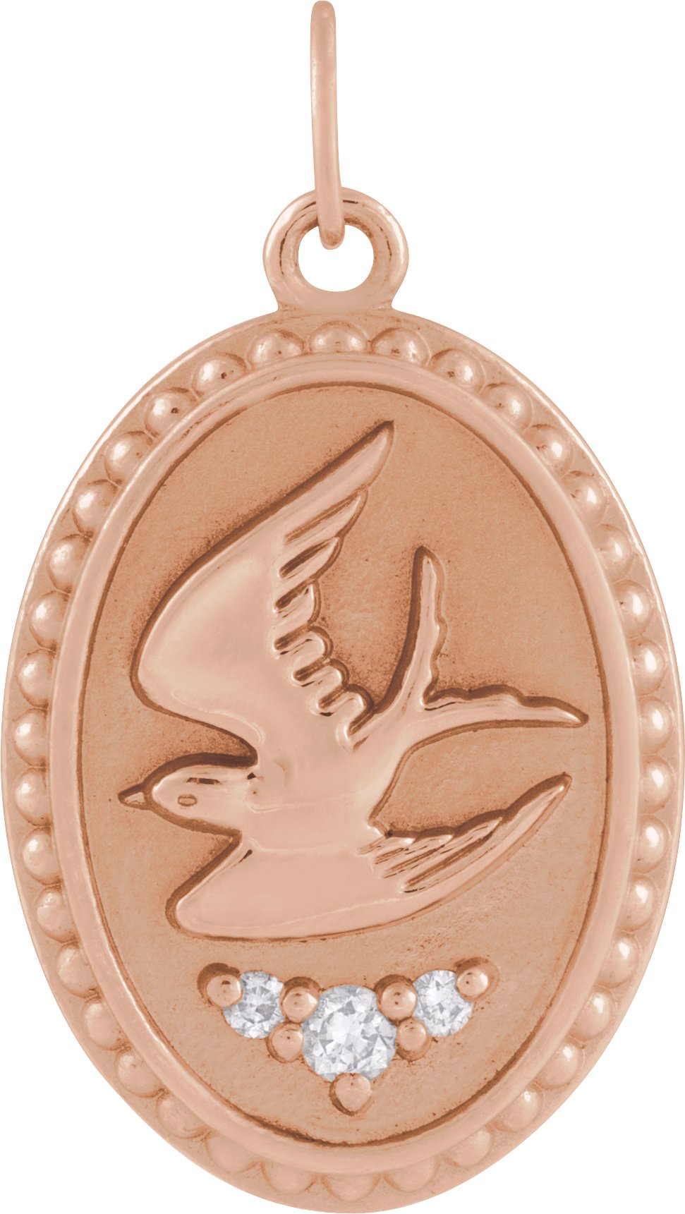 Accented Holy Spirit Dove Pendant