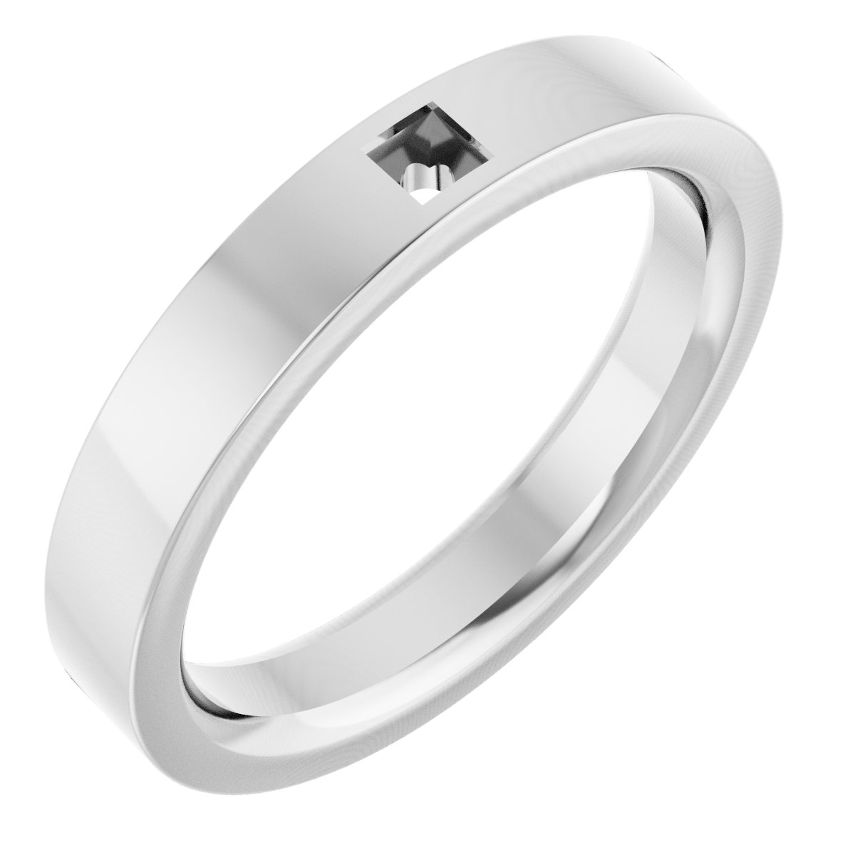 Accented Comfort-Fit Flat Band