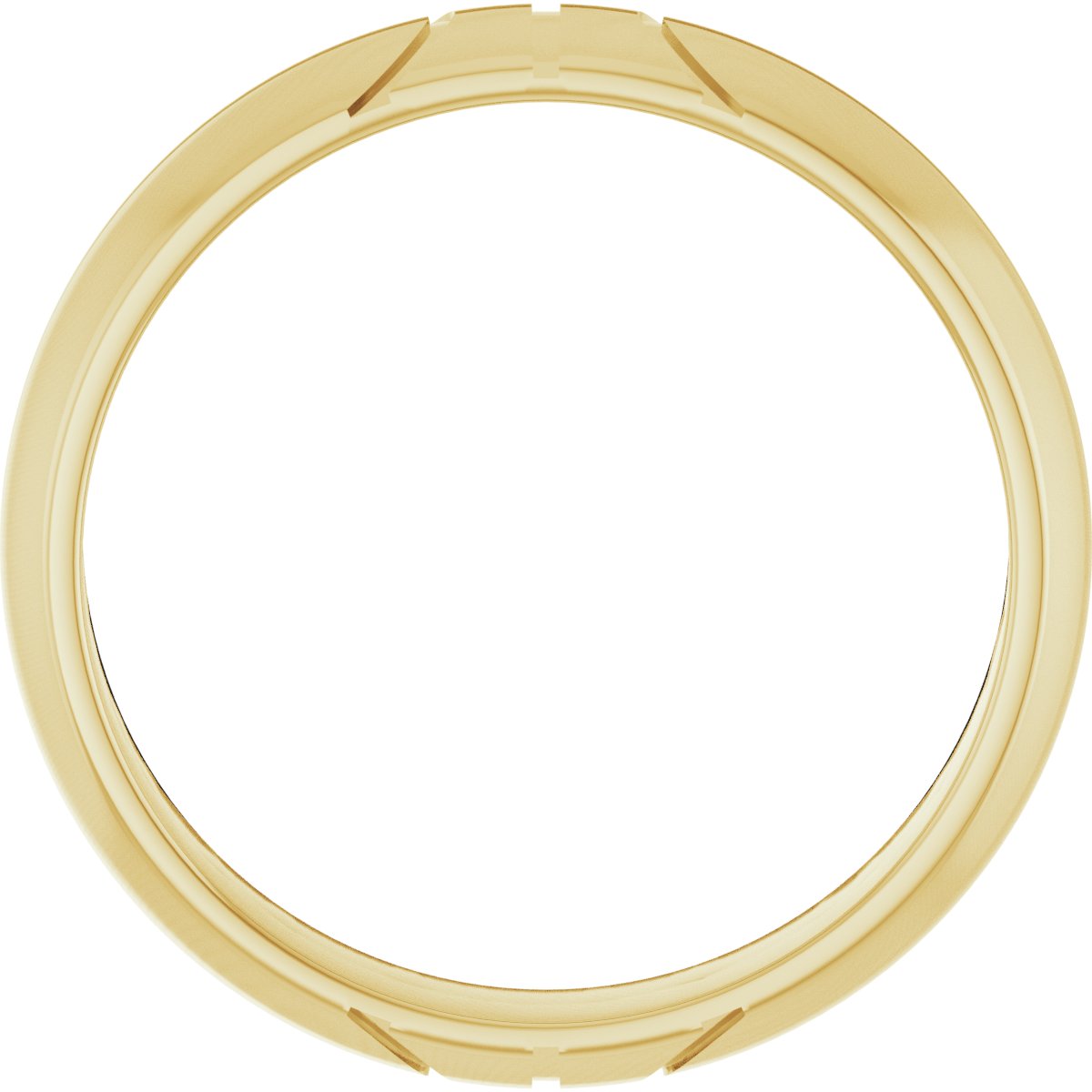 Alternative view of Basketball Band – 10K Yellow Gold
