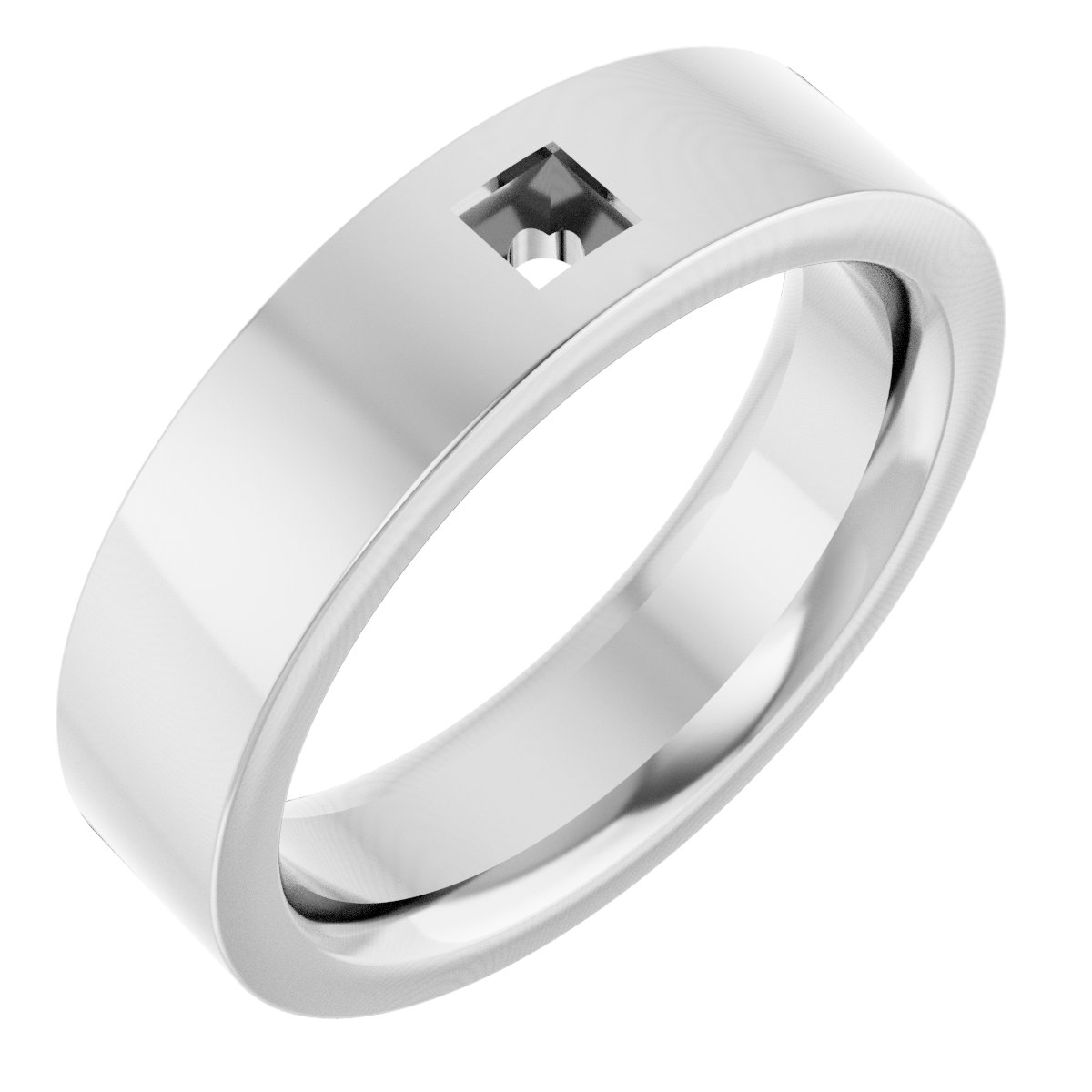 Accented Comfort-Fit Flat Band