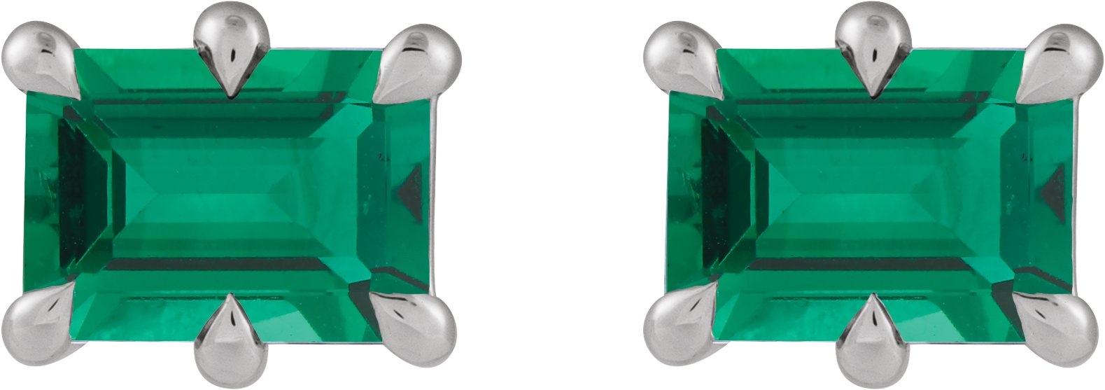 Alternative view of Solitaire Stud Earrings