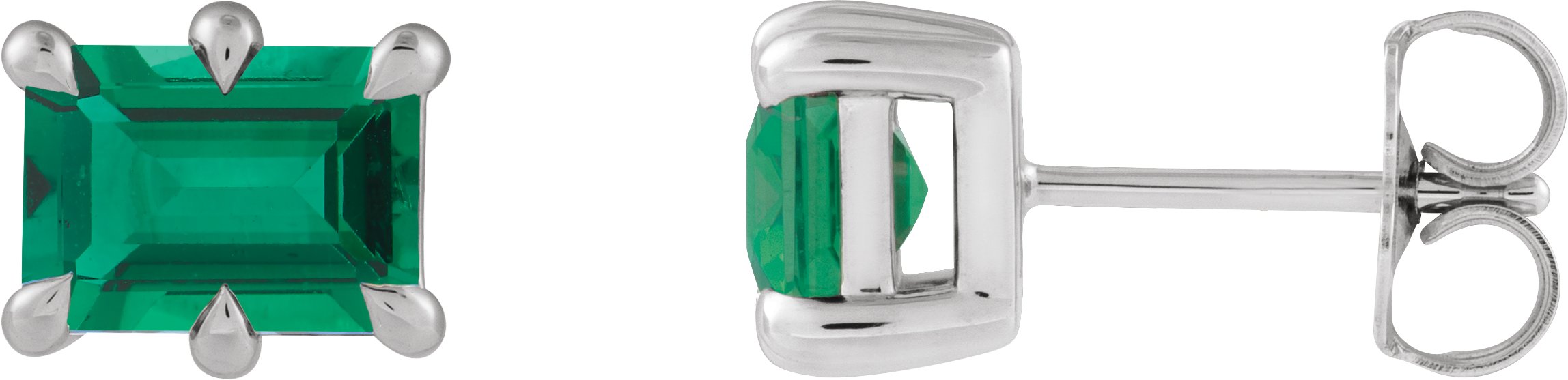 Solitaire Stud Earrings